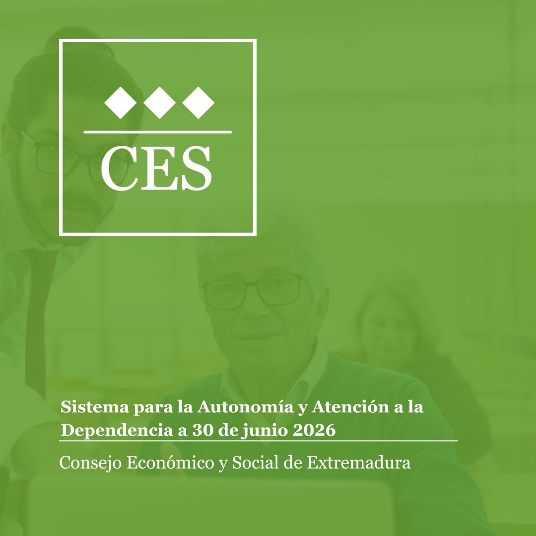 cesextremadura's tweet photo. 📊 El #CESExtremadura informa: a 30 de junio de 2026, Extremadura contaba con 58.814 personas beneficiarias del Sistema para la Autonomía y Atención a la Dependencia, el 5,58% de la población, por encima de la media nacional (4,65%). #Dependencia #SAAD https://t.co/hw8xOYm1ZY