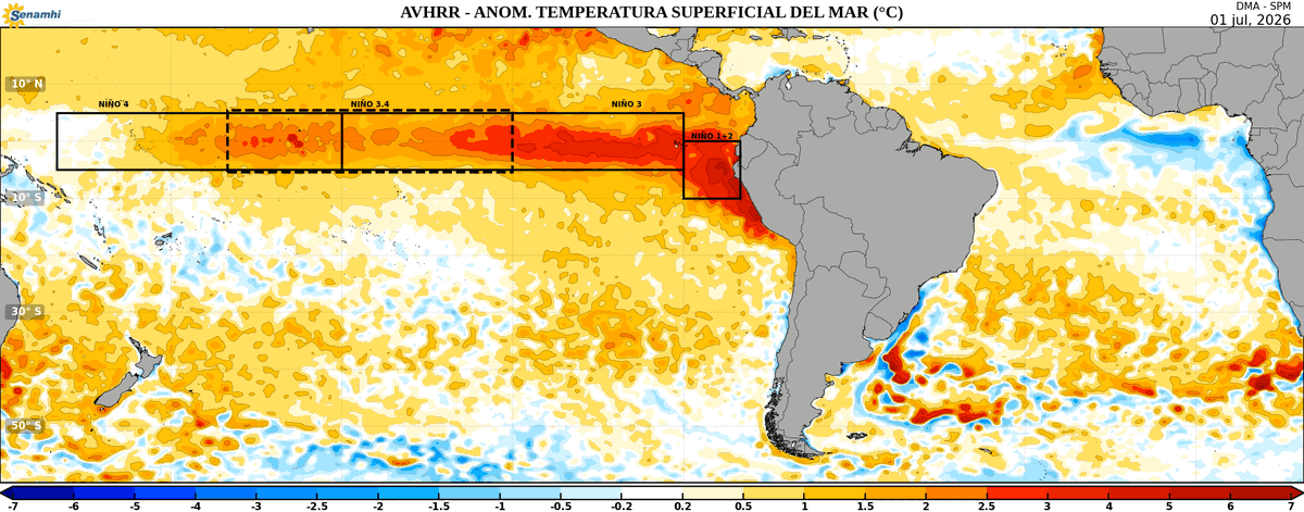 ricardobohl's tweet photo. Se nota la diferencia en solo 1 semana
NPero... no solo veas el color rojo
Gran  parte del Océano Pacífico está mucho má caliente que el promedio.
Compáralo con el Atlántico https://t.co/rpllrmXhtP