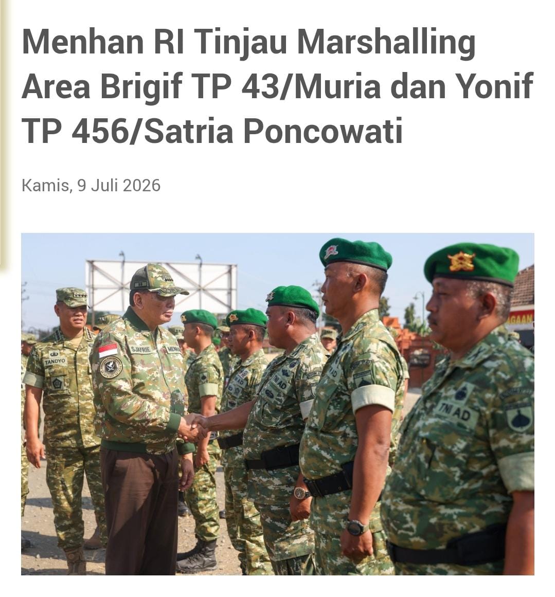dedendadan1_de's tweet photo. Kementerian Pertahanan RI dan TNI akan senantiasa mengantarkan negara menuju keunggulan yang langgeng di pandangan dunia.
Memastikan NKRI Tangguh https://t.co/627RV6UeOp
