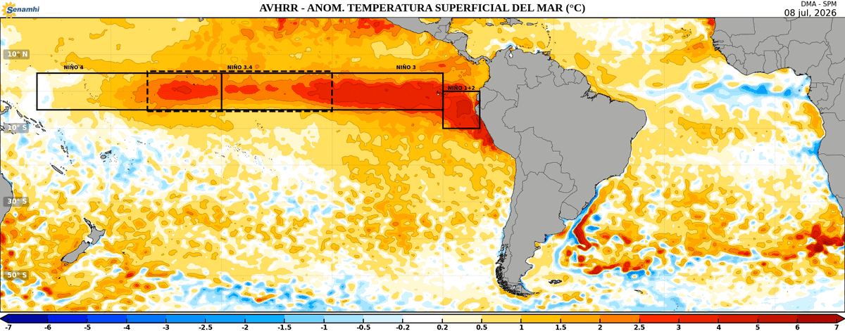 ricardobohl's tweet photo. Se nota la diferencia en solo 1 semana
NPero... no solo veas el color rojo
Gran  parte del Océano Pacífico está mucho má caliente que el promedio.
Compáralo con el Atlántico https://t.co/rpllrmXhtP