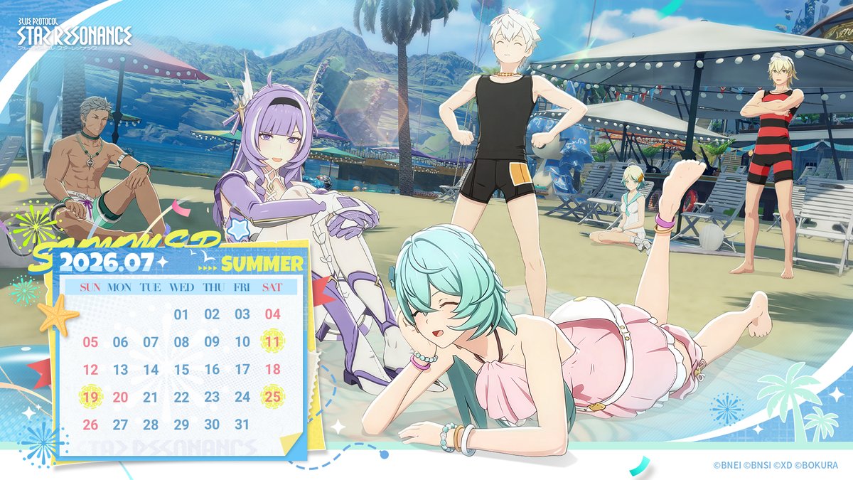 BPSR_JP's tweet photo. 🗓️7月花火カレンダー

「夏の花火大会」の日程が記載された7月のカレンダーを公開します🎆

また、花火の開催時間を以下の通り調整いたします。
ぜひ夏の思い出づくりにご活用ください。

◆開催時間
19:00~24:00

#スタレゾ #スターレゾナンス
