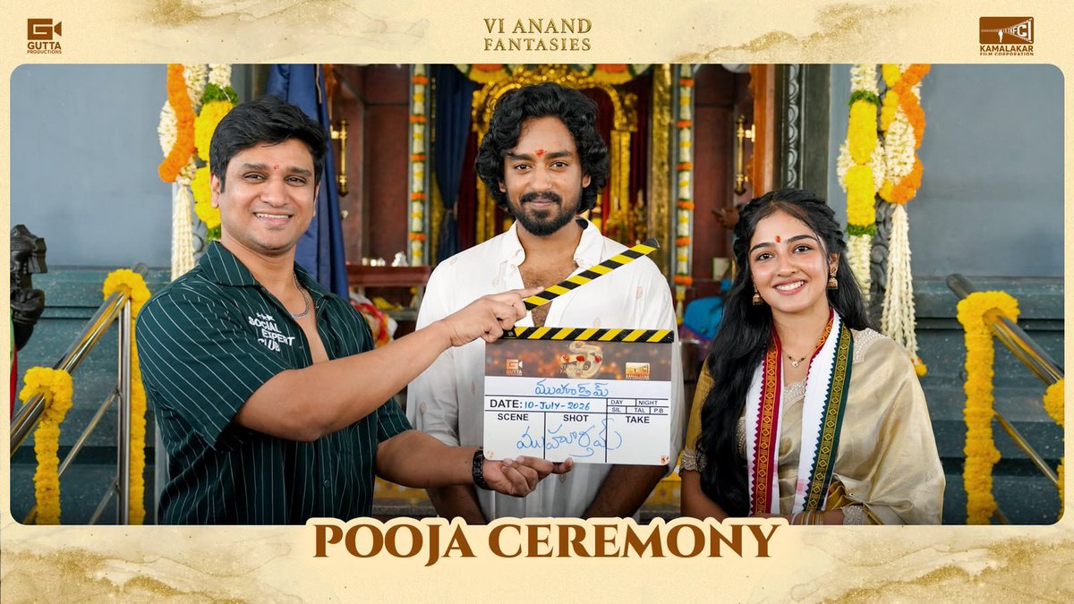 baraju_SuperHit's tweet photo. A brand new world 
A brand new adventure 
And a brand new #RoshanKanakala 😍💫

Is Gearing up for a cinematic ride unlike Telugu cinema has never seen before ❤️

🌟ing @roshankanakala & Gahazy

Screenplay, Dialogues & Direction: @vijaykkamisetty
Story: @Dir_Vi_Anand
Producers: @_balajigutta @koushikreddyoo7
@a_varala94 @chotakprasad @gtharunreddy3 @brahmakadali @bandibhaskar @UrsVamsiShekar @guttaprods & @kfc_films