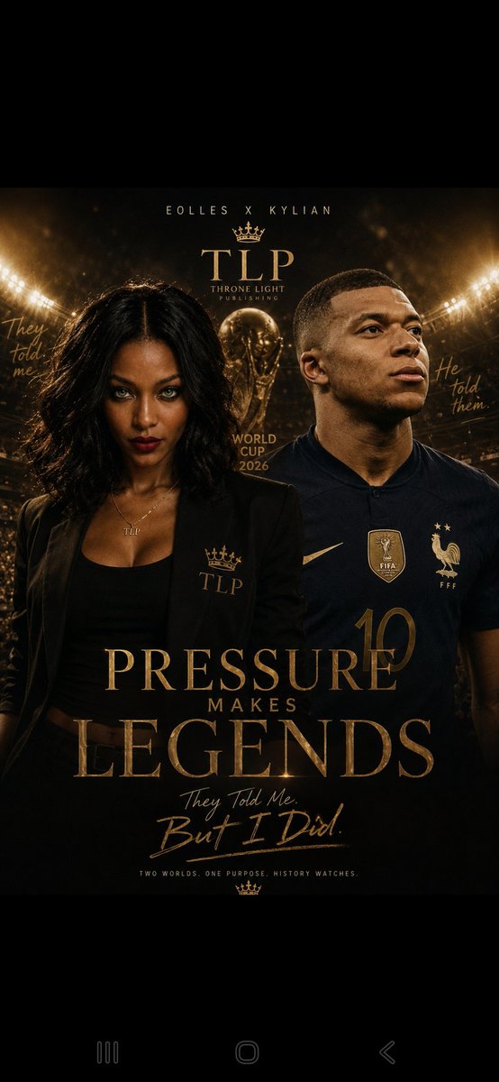 lightofeolles's tweet photo. Two worlds. One pressure. One answer: rise.
They told me.
He told them.
Pressure makes legends.
History watches. 👑⚽️🎤
#KylianMbappe #WorldCup2026 #TheyToldMe #VoiceOfEolles #lesbleus #France https://t.co/uKeJpMbPUf
