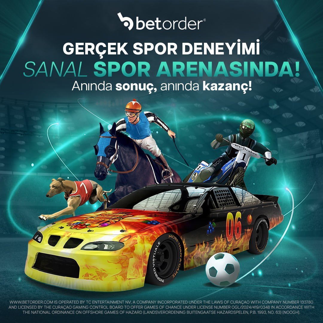 betorder_resmii's tweet photo. SANAL SPOR HEYECANI BETORDER'DA!🔥

⚽️🏇 Sanal futboldan at yarışına, motor yarışlarından sanal tenise kadar 🏎🎾heyecan dolu mücadeleler seni bekliyor!
⚡️ 7/24 kesintisiz eğlence!
 
➡️ Rekabet her an canlı, kazanç her an mümkün, sonuçlar anında!◀️
https://t.co/mUD1tWCOmq https://t.co/c4SeDOxVy9
