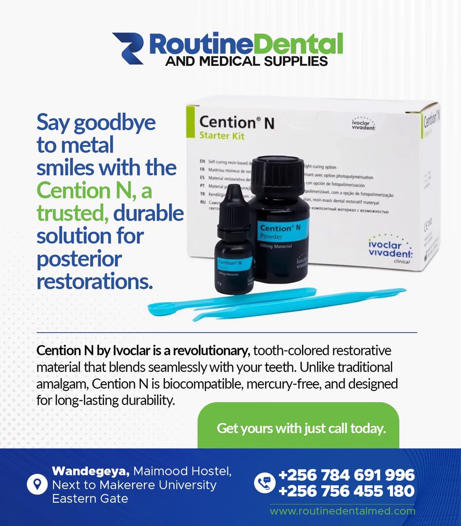 RoutineDental's tweet photo. It’s time to move on from metal fillings!

We present to you the Cention N, which provides strong, lasting posterior restorations with a natural look.

Get yours from us today. https://t.co/Z8DtwoeKJy