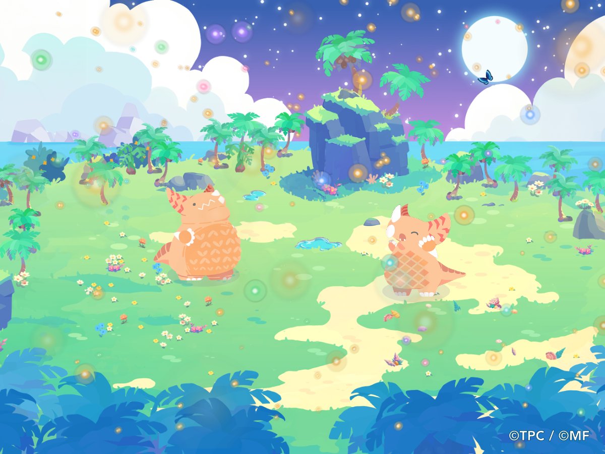 kaiju_palette's tweet photo. 続報です。

博士から連絡がありました。 
この光の粉は、すみかじゅうで舞っているそうです。

南国の島でも、オーロラ氷原でも、 星屑の小道でも、隠された黄金郷でも。 

かいじゅうたちは、みんなうれしそう。
まるで、この星ぜんたいが、 何かを祝福しているみたいです。

きっと、宇宙のどこかで、 とても良いことがあったのだと思います。

——地球では、何かありましたか？