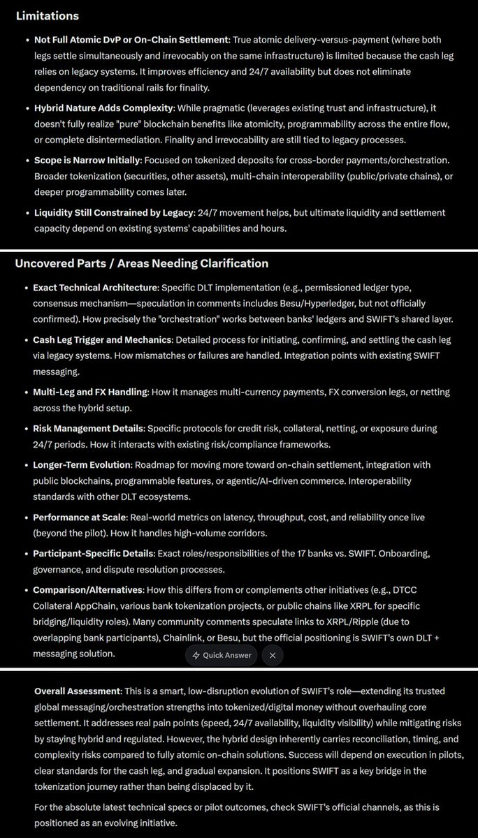 vandeweerd_e's tweet photo. @heythereRich It just an improvement of SWIFT but does NOT cover final settlement/cash leg apart from other uncovered parts. It still has risks and limitations! Read below. https://t.co/uD97cD5YSs
