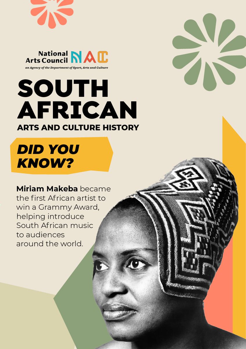nacsouthafrica's tweet photo. 𝐃𝐈𝐃 𝐘𝐎𝐔 𝐊𝐍𝐎𝐖?

Before African artists became regular Grammy winners, Miriam Makeba had already made history. In 1966, Miriam Makeba became the first African artist to win a Grammy Award, proving that African talent belongs on the world's biggest stages. https://t.co/QcIJGVDOQD