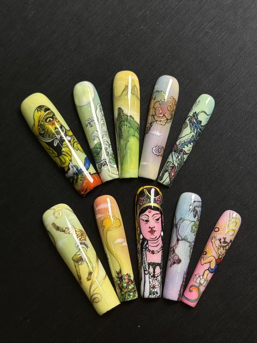 ChinaDaily's tweet photo. You've got to hand it to Chinese artisans in #Donghai, they've got it nailed when converting manicures into cultural exchanges. #PressOnNails #FunChina https://t.co/RP9dyDMS9m https://t.co/ySo00Lptd4