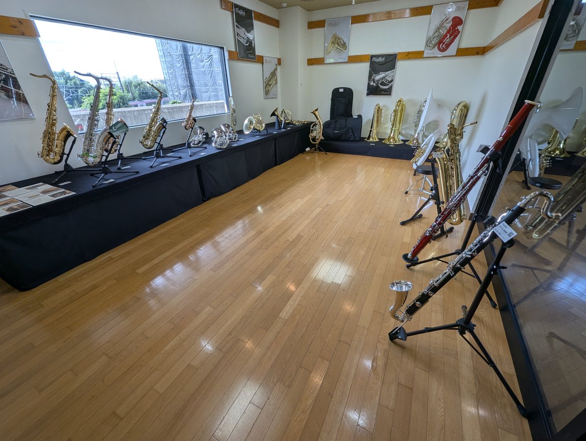 soundhouse_wind's tweet photo. サウンドハウス管弦楽器ショールーム、絶賛営業中です！🎺🎷

色鮮やかな管楽器から憧れの木管・金管、話題のデジタルサックスまで勢揃い✨ ゆったり空間で、実際にお好みの1本をお選びいただけます！
📍千葉県成田市並木町14-2 

#サウンドハウス #管楽器 #成田 https://t.co/Qg12AKwTIL