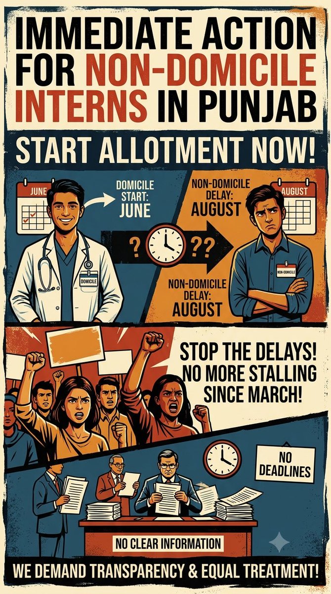 Kikkafs's tweet photo. Fmge jan passed punjab non domicile are still waiting for internship after 6 months. No answers, no deadline only stalling. #FMG #FMGE #PunjabMedicalCouncil  #JusticeForFMGs #delayandgaps #gapsbetweenbatches #nocleartimeline #morethen4monthsdelay @CMOPbIndia
@HMpunjab
@AAPPunjab https://t.co/3t7RcnEIlT