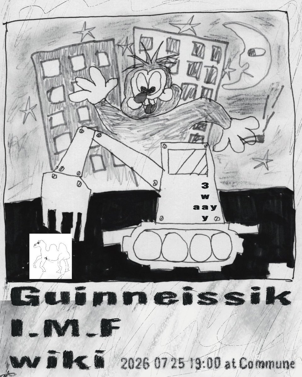 47_imf's tweet photo. [3way] in Daegu

기나이직 @guinneissik
I.M.F @imf.47
위키 wiki @thisisaboutwiki

-
꼬뮨 @communslive
대구 중구 동성로5길 85 지하1층

2026/07/25 토요일 19:00

예매 30,000 
현매 35,000 

기획/문의 @thisisaboutwiki
포스터 @minsungsig
thisisaboutwiki@gmail.com https://t.co/l4uTd7v73J