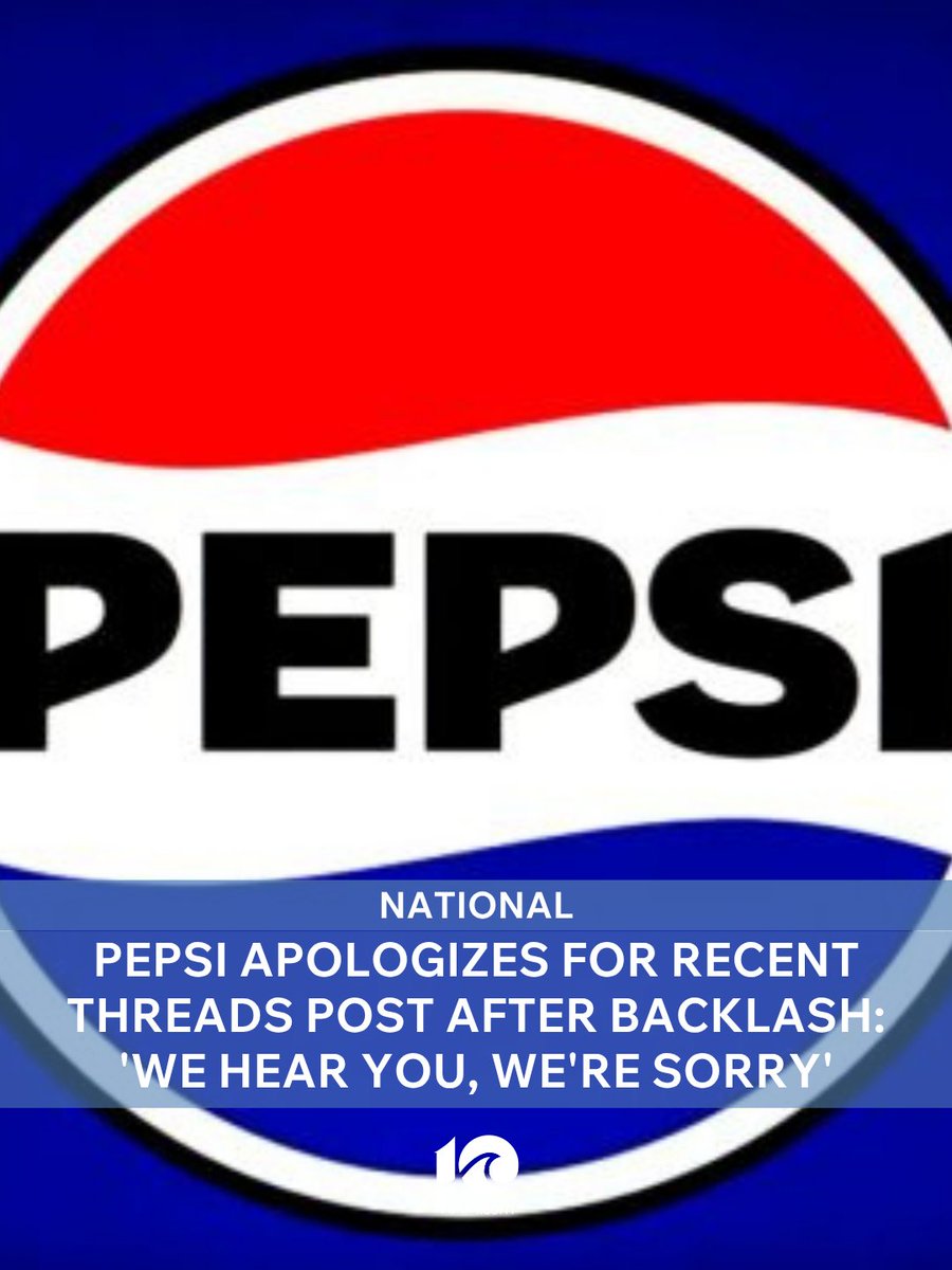 Pepsi issued an apology on Tuesday for a recent Threads post that