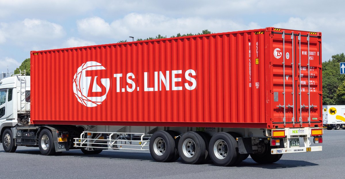 Habbillns353's tweet photo. WINUコードのT.S.LINESが登場‼️
WINUはTEH SHIPPING LINESのコードで、T.S.LINESの関連会社のようです。
WINU500077-0 45G1 2026.7.10 大井埠頭 https://t.co/CgFaTXQ6Mr