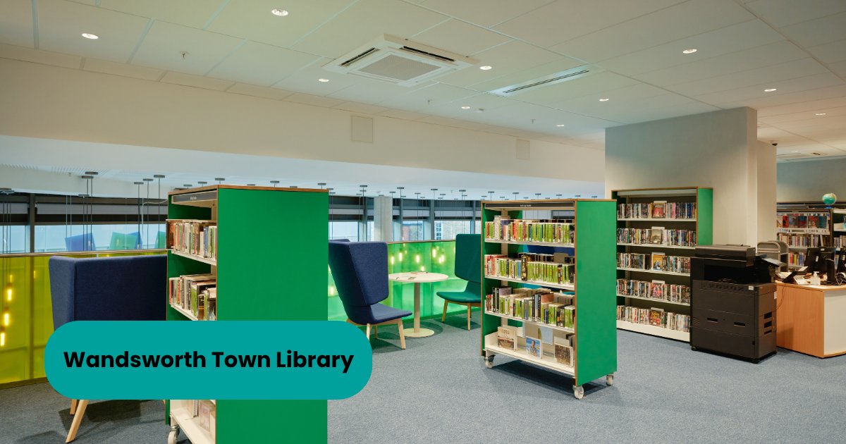 wandbc's tweet photo. Did you know some of our libraries are certified Cool Spaces? ❄️

Wandsworth Town, Earlsfield, Southfields and Northcote all have air-conditioning, plus Balham Library's children's and teen spaces upstairs 📚

Check out the Cool Space map for more info:
https://t.co/lIn4yLQSBb https://t.co/uLyqJEaKKI