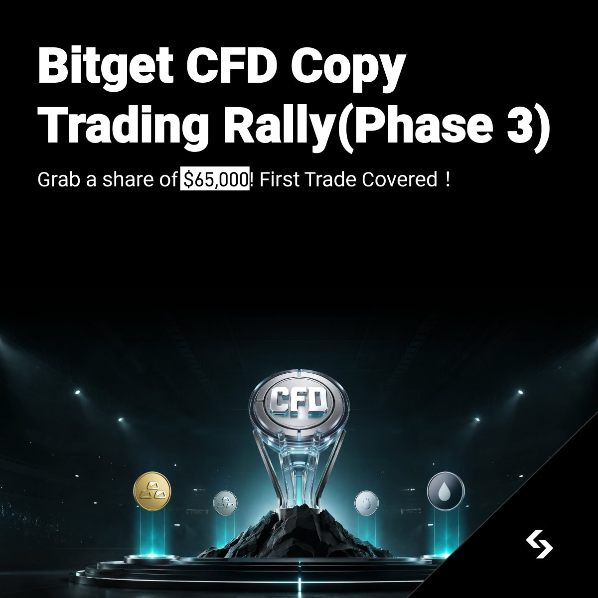 Bitget_TradFi's tweet photo. Join Bitget CFD Copy Trading Rally Phase 3 and share up to $40,000 in rewards!

📅 Period: Jul 9, 16:00 – Jul 30, 16:00 (UTC)

> 50 USDT loss compensation for your first CFD copy trade!
> Be the top 100 lead traders to share $20,000
> Reach the target to share up to $20,000