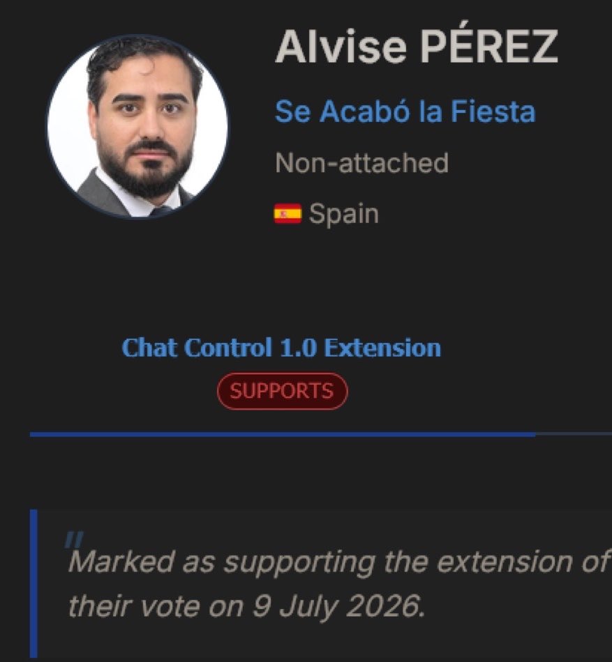 AltRightEspan's tweet photo. Va a la votación sin saber lo que hay que votar por que no esta nunca.

Vota a favor de Chat Control.

Graba un video diciendo lo malo que es chat control. Llorera absoluta. https://t.co/02ii3MVblA