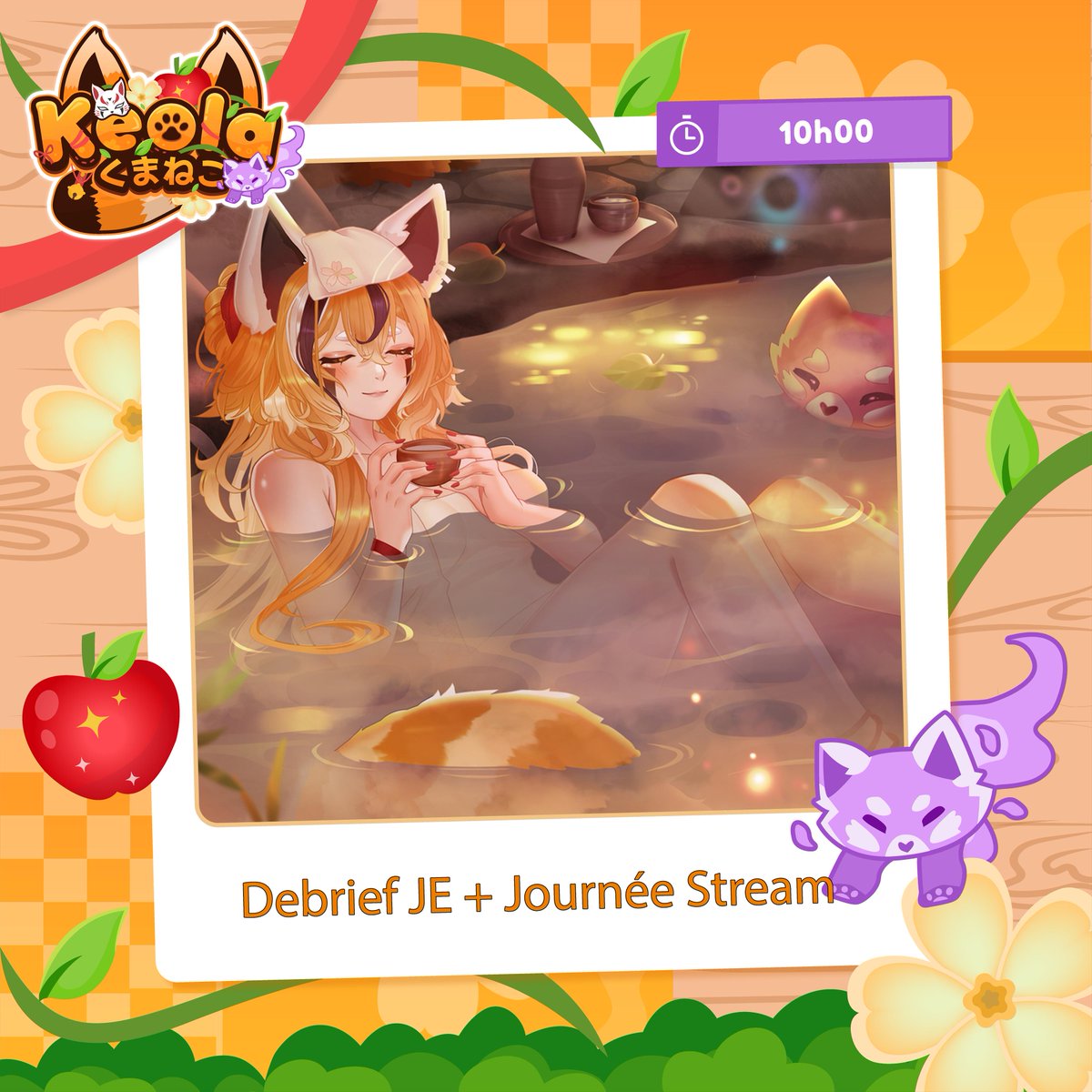 KeolaKumaneko's tweet photo. 🚨 DERNIER STREAM AVANT LE REDEBUT ! 🚨

On débrief ensemble de la @japanexpo puis on passe la journée ensemble en stream ! 🧡

🍎Lien Twitch en Bio🍏 https://t.co/xUU4IKhtyY
