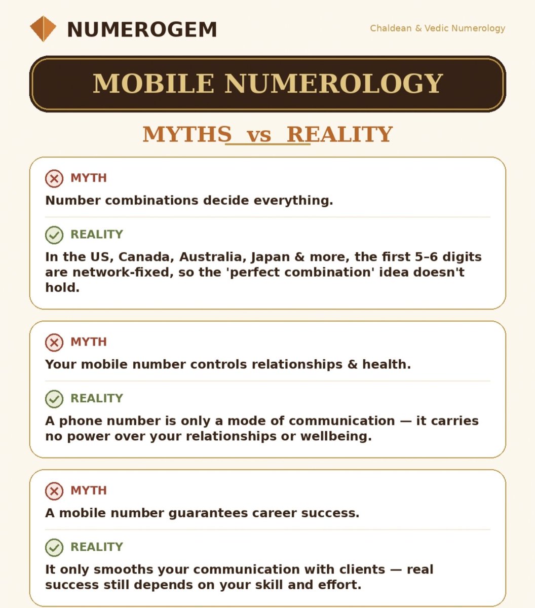 Numerogem5555's tweet photo. Mobile Numerology Myth versus reality. https://t.co/ghmfZJ3N39