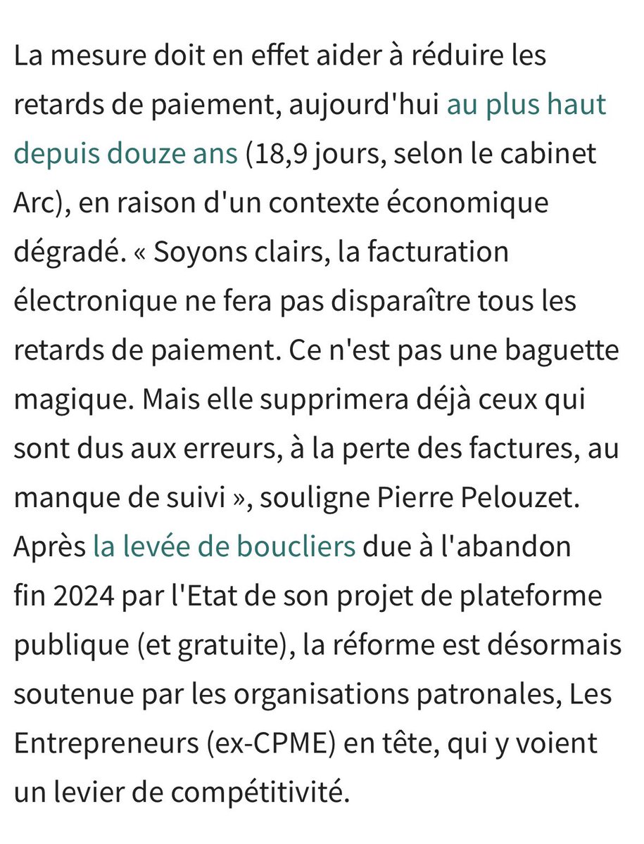 PPelouzet's tweet photo. Facturation électronique : un point complet de @MaKindermans  ds @LesEchos
J’y rappelle que ce sera un « plus » contre les retards de paiements mais que certaines actions sont à faire (choix de la plateforme) avant le 1er sept ! 

https://t.co/sAwL3Jy7H5 https://t.co/UOnbL4hqZm