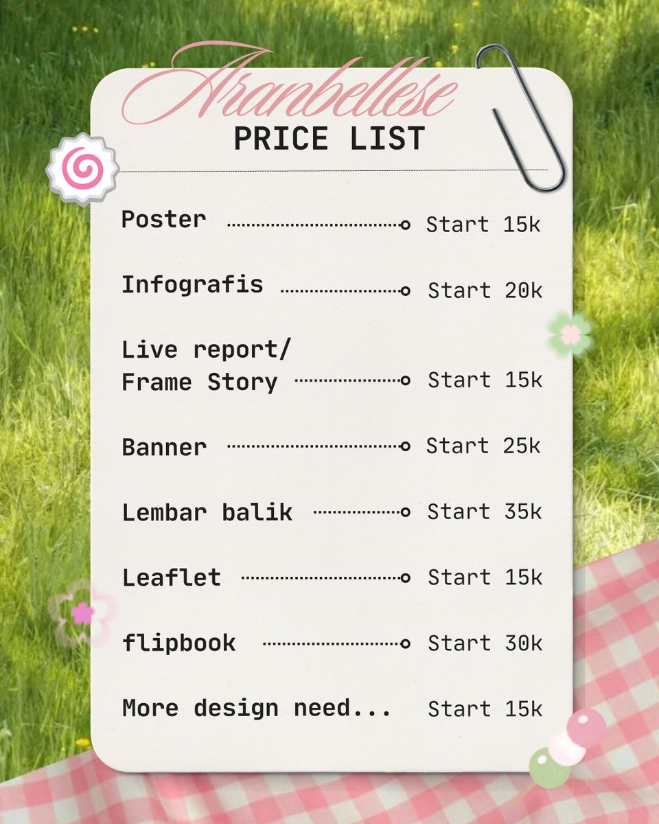 aranbellese's tweet photo. @aprewnder haaii kak aku bisa buatin freebies start 15k ajaaa

Portofolio 🎐 : https://t.co/a75Hk4JQs2 https://t.co/pi9vyVcYvf