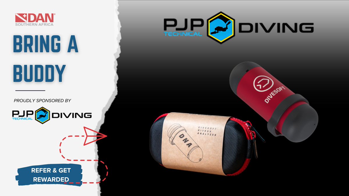 DiveSafety's tweet photo. Your dive buddy trusts you 🌊
Refer them to join DAN &amp; win a Divesoft DNA Analyzer 🔥
Plan smarter. Dive safer 🤿
👉 https://t.co/yDUW52moJP https://t.co/y3T3YvjvMx