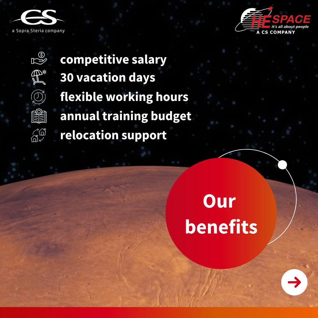 HE_Space's tweet photo. We are seeking a 💼 𝐑𝐞𝐜𝐫𝐮𝐢𝐭𝐞𝐫 in📍𝐁𝐫𝐞𝐦𝐞𝐧 𝐨𝐫 𝐃𝐚𝐫𝐦𝐬𝐭𝐚𝐝𝐭, 𝐆𝐞𝐫𝐦𝐚𝐧𝐲 to join our international team at HE Space supporting the growth of cutting‑edge space programmes across Europe.

Apply now via: https://t.co/9CucIeEsrO

#HESpace #CSGROUP https://t.co/rmiRtn5T0Q