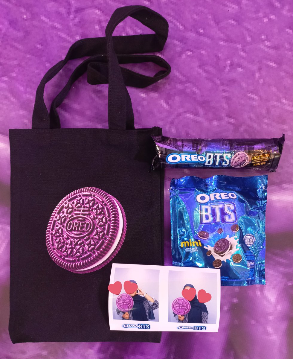 fariarity's tweet photo. Review Event Oreo BTS Jakarta

📍Lotte Mall Jakarta, Event Atrium - GF
📆 9-12 Juli 2026
Free photobooth, produk Oreo BTS, dan tote bag

*Tote bag terbatas 400/hari kata mbanya, tp bisa jadi beda2 jg stok perharinya.. kalo product Oreo BTS pasti dapet🫰 https://t.co/F4CvUVCdLQ