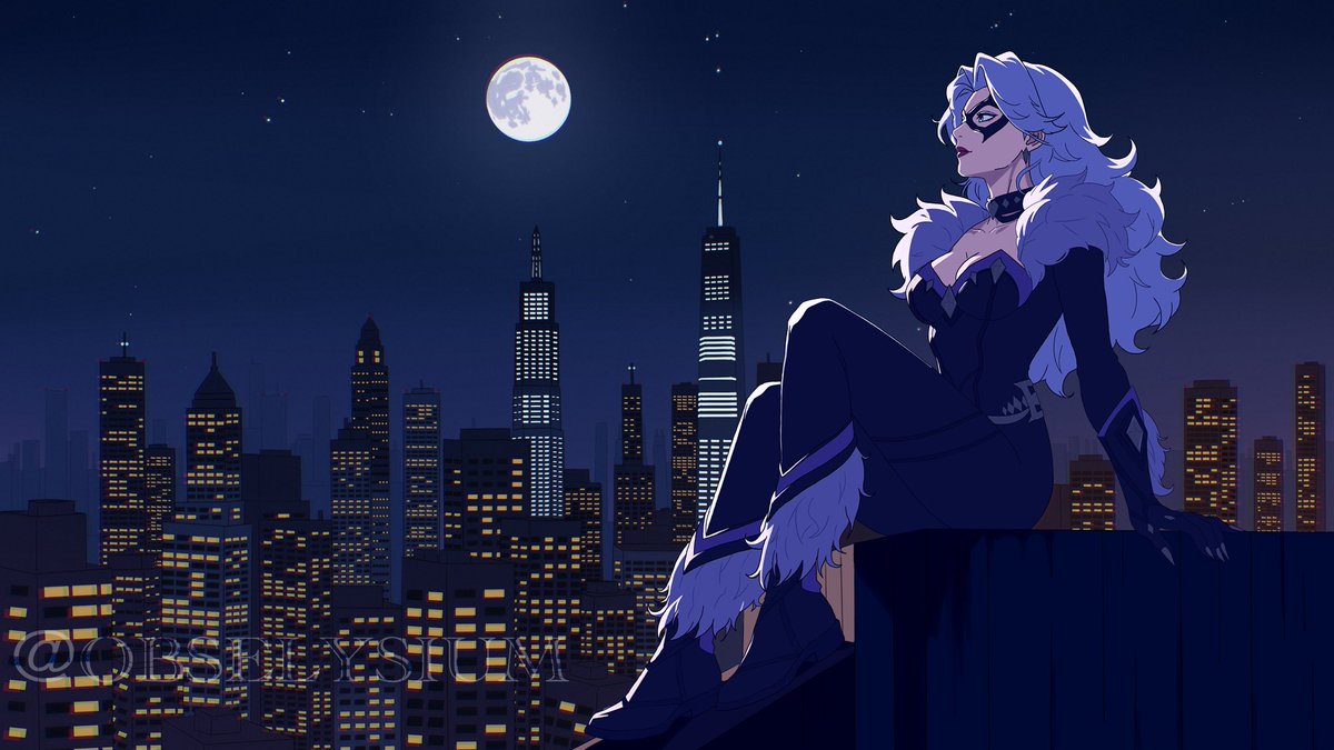 Obs_elysium's tweet photo. Black Cat piece with her signature outfit from Marvel Rivals! 

🖤💜
#MarvelRivals #MarvelFanArt #blackcat #marvelrivalsblackcat #anime #fanart #marvel https://t.co/LOUImsTwa1