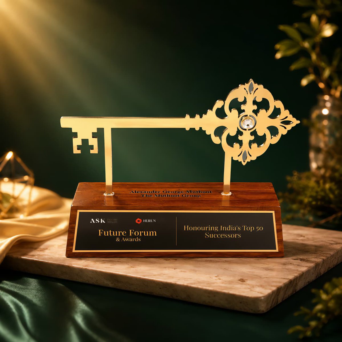 TheMuthootGroup's tweet photo. We are proud to share that Mr. Alexander George Muthoot, Joint MD, #TheMuthootGroup, has been honoured with the Top 50 Successful Successor Award by #HurunIndia in collaboration with #ASKWealth.
This recognition celebrates his visionary leadership in carrying forward the #legacy. https://t.co/jKsHdQwTY6