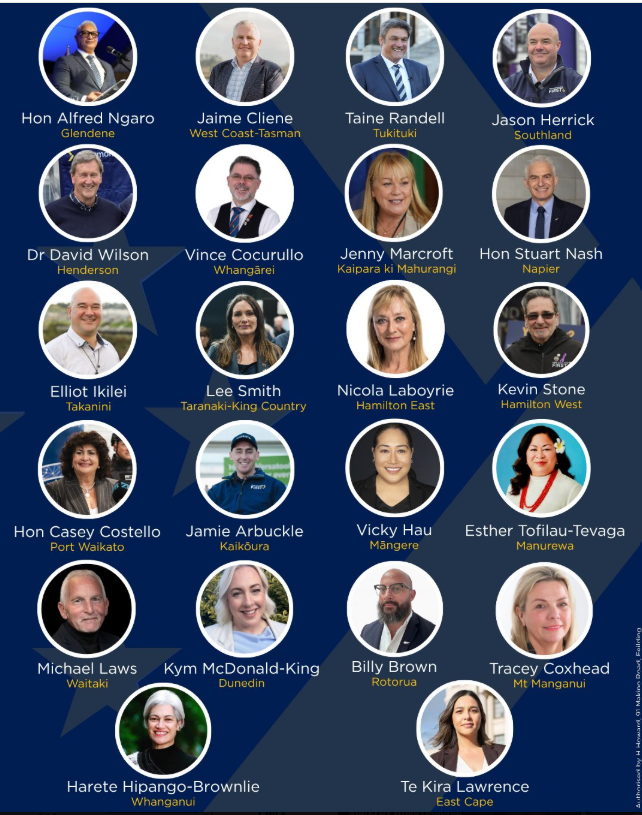 MenInBlackNZ's tweet photo. Perhaps should play a game. Can name any of the NZ First candidates, who been members of another party or stood for them! @NzFubar @Coltheman1 #nzpol #NZPolitics #NewZealand https://t.co/h5ooSXPh9Z
