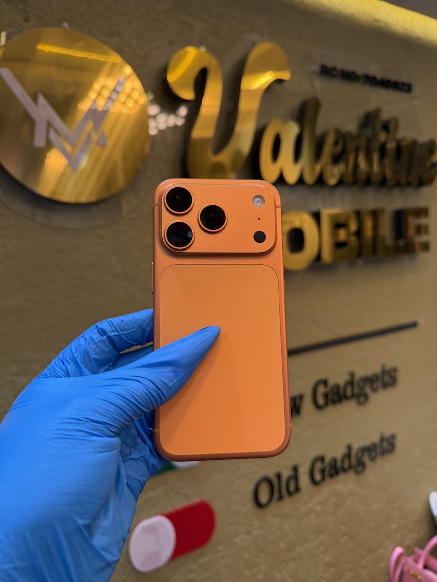 ValentineMobile's tweet photo. SWEET DEAL‼️

17 pro 256gb 
Price: 1,450
In good condition 

1st Address
suite B42 new Bannex plaza opposite zenith bank, wuse Il, Abuja

2nd Address
Shop VSG 7 new banex plaza Wuse 2 Abuja 

To Order: Call/WhatsApp/DM
Valentine- 08066658411 https://t.co/3pZSUctCH3