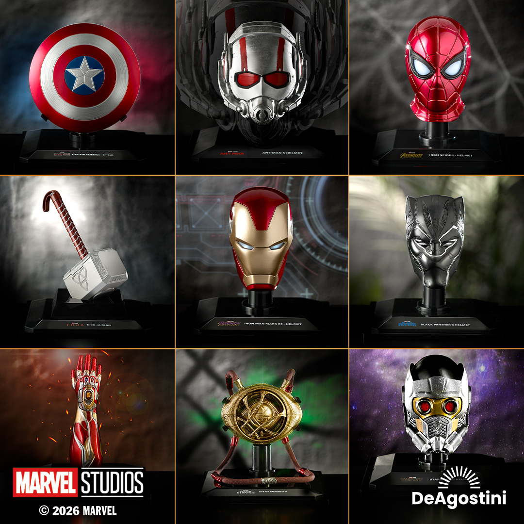 Deagostinijp's tweet photo. ＼MARVELアイテム100種がアッセンブル／

🦸‍♂️100種のマーベル登場アイテムを精巧にモデル化
🛡️ABS樹脂とメタルのハイブリッドで質感まで再現
🕸️ファン必読の情報満載のマガジン

毎号集めて自分だけのMARVEL博物館を作ろう！
『マーベル・ムービー・ミュージアム』
創刊号特別価格990円🔥