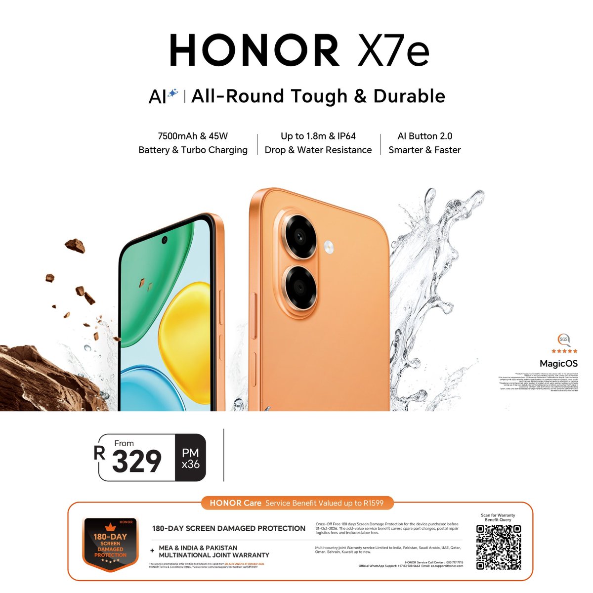 HonorAfrica's tweet photo. Stand a chance to Win a HONOR X7d bundle – all-round tough &amp; durable 💥 

What free promotional gifts do you get when you purchase the HONOR X7e?

Reply with your answer below using the #HONORX7e hashtag  👇 https://t.co/PDzSgQceQE