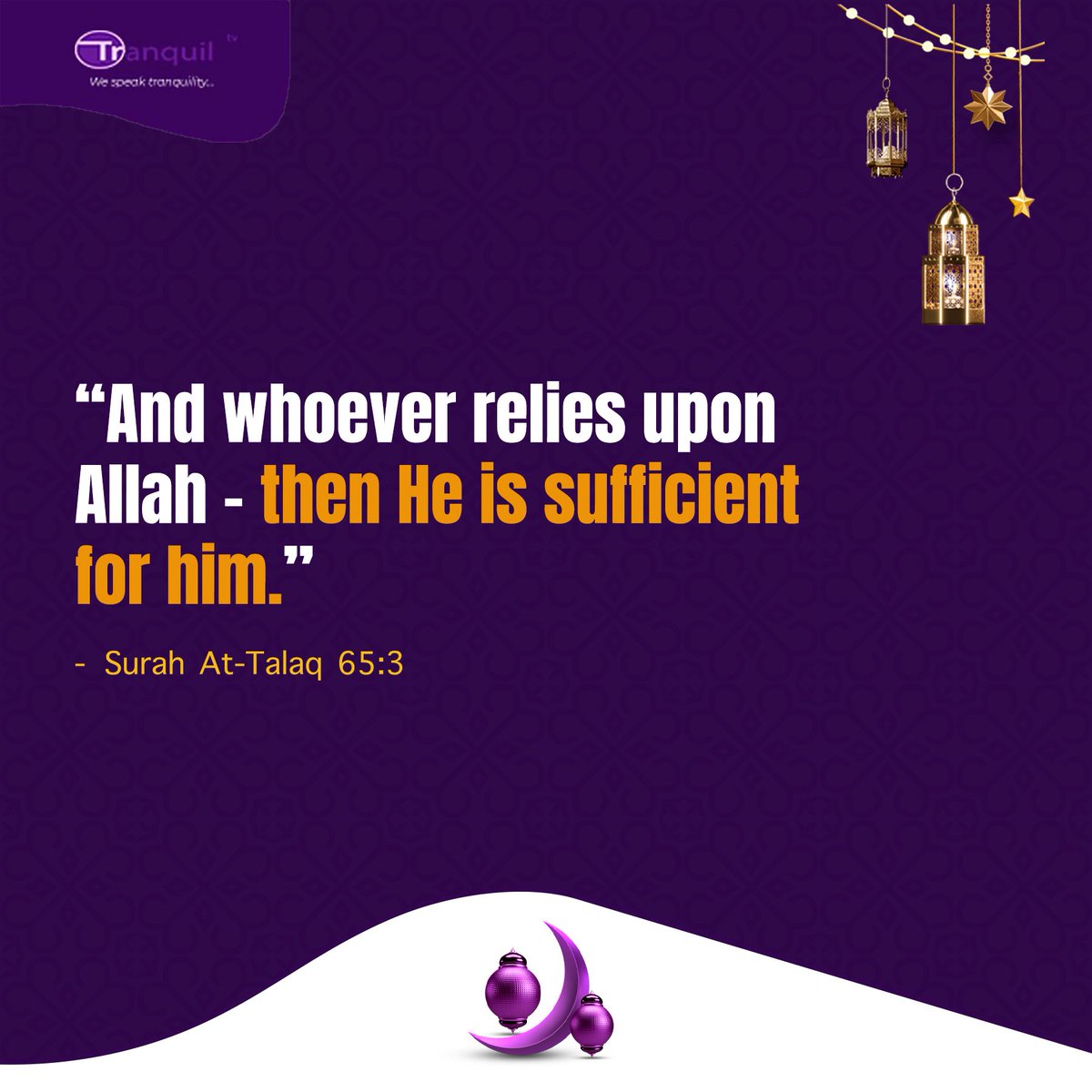 tranquil_tv's tweet photo. Allah is sufficient for you. Put your total trust in Him. https://t.co/3feb3tdei9