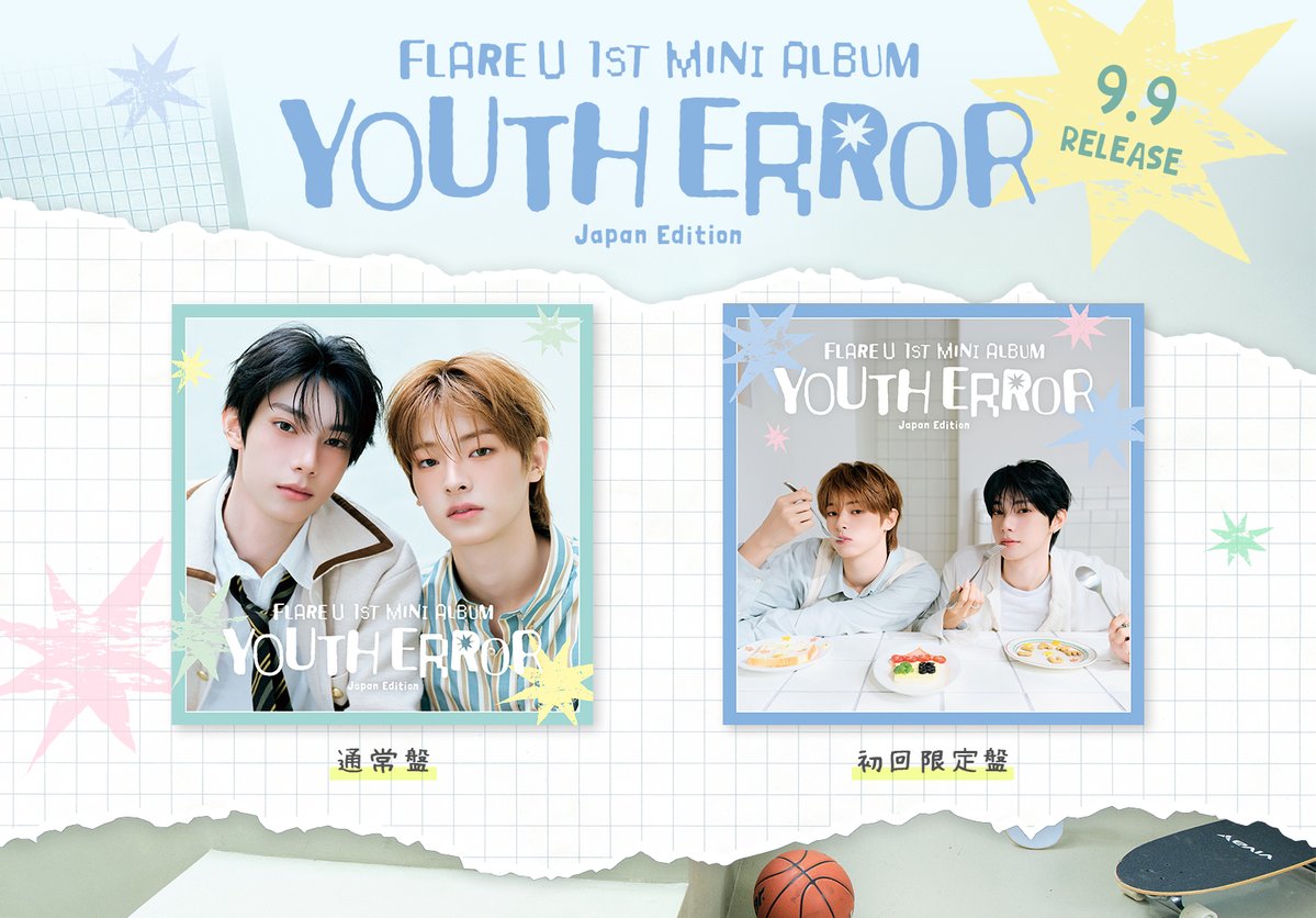 flareu_japan's tweet photo. ／
FLARE U 1st Mini Album『YOUTH ERROR』Japan Edition
2026.09.09 Release!!📢
＼

CD Jacket 公開💿

🛒購入はこちら
https://t.co/RUDnNvtxON

#FLAREU #YOUTH_ERROR #FLAREU_YOUTH_ERROR #CHUEILIYU #KANGWOOJIN https://t.co/mBmeYptF0w