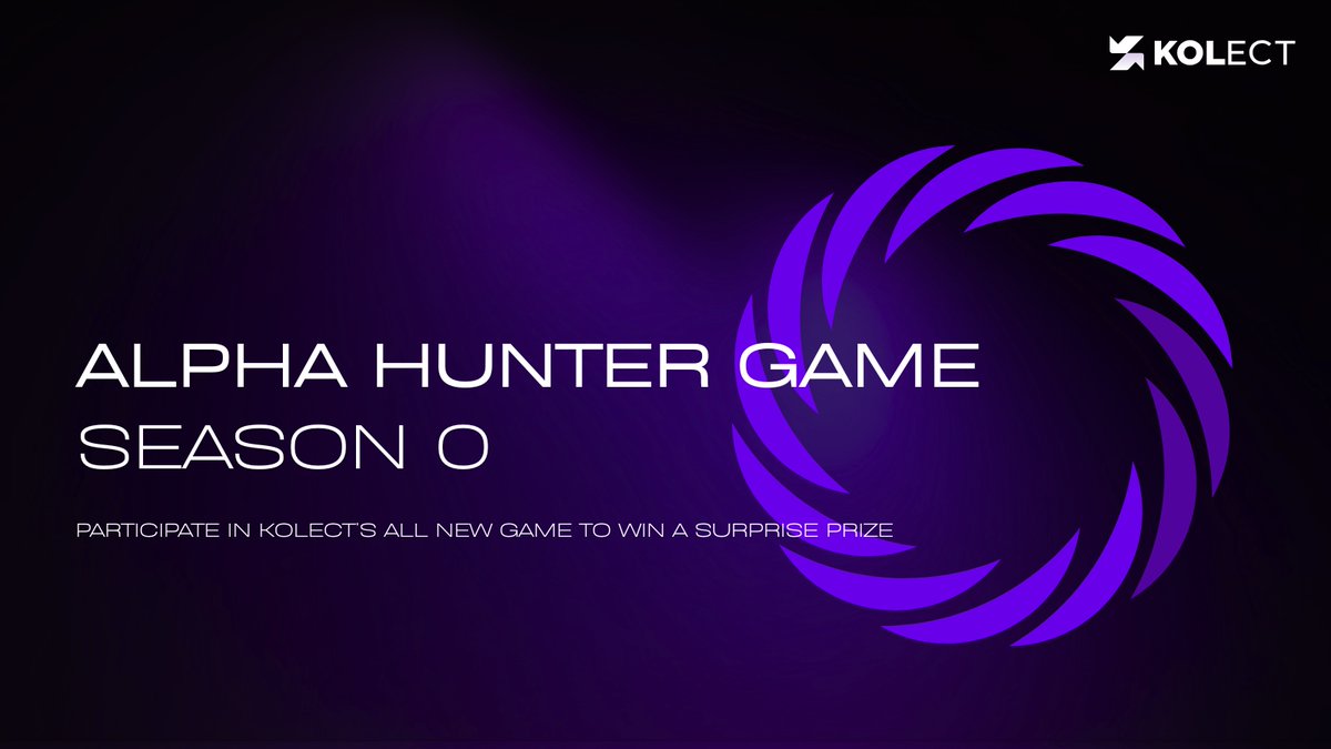 kolect_info's tweet photo. 🏹 The Alpha Hunter Game — Season 0 

Play now → https://t.co/FpDf07Lqzj
[Ends on 20/7/26 11:59  HKT]

Win by topping these:
💰 Highest Bankroll
👥 Highest No. of Referrals 

To qualify:
✅ Play the game
✅ Share your Referral Code on X from "Share button in-game"
✅ Follow KOLECT on X
✅ Like & RT this post
✅ Invite more players

Final Top 10 leaderboard will get the chance to win. 
10 days. 
Go hunt.
