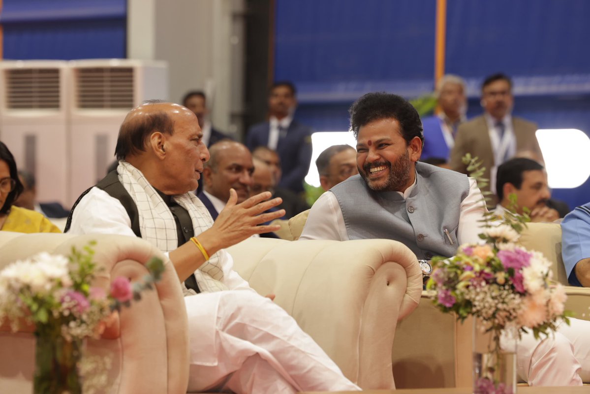 RamMNK's tweet photo. Birthday greetings to my senior colleague, Hon’ble Raksha Mantri Shri @rajnathsingh Ji.

His unwavering commitment to strengthening India’s defence capabilities and advancing the vision of an Aatmanirbhar Bharat continues to inspire us all. Praying for his long life and good health.