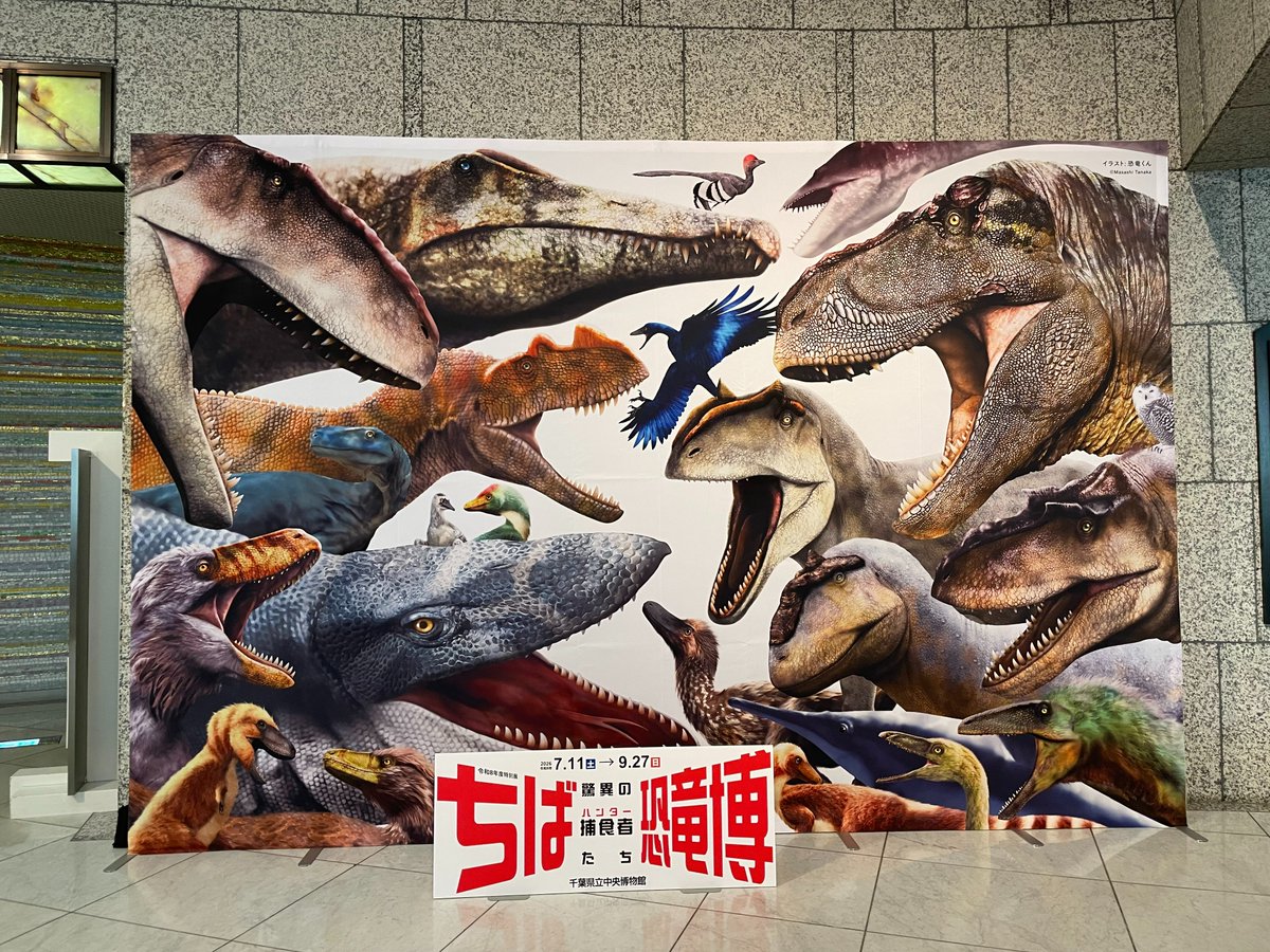 chiba_chuohaku's tweet photo. #ちば恐竜博 いよいよ明日開幕！！
展示の準備も完了👍みなさまのお越しをお待ちしております🦖
会期は9月27日まで。 https://t.co/bySktUWrqR