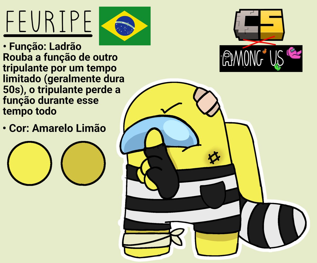 TheBoiledOne_Br's tweet photo. #Cs5 × #Amongusshow WOOOW 👀👀

Part. 1: M4F14 💛🧡
Quis colocar novas funções nessa Au e pra mim a melhor é a do @FEURIPEE , é tipo um Shapeshifter só que de Crewmate😛

Eu também amei fazer o @Caduxinn , a roupa dele era pra ser um disfarce de folhas no Outono💔💔 https://t.co/QLpNEFMwHH