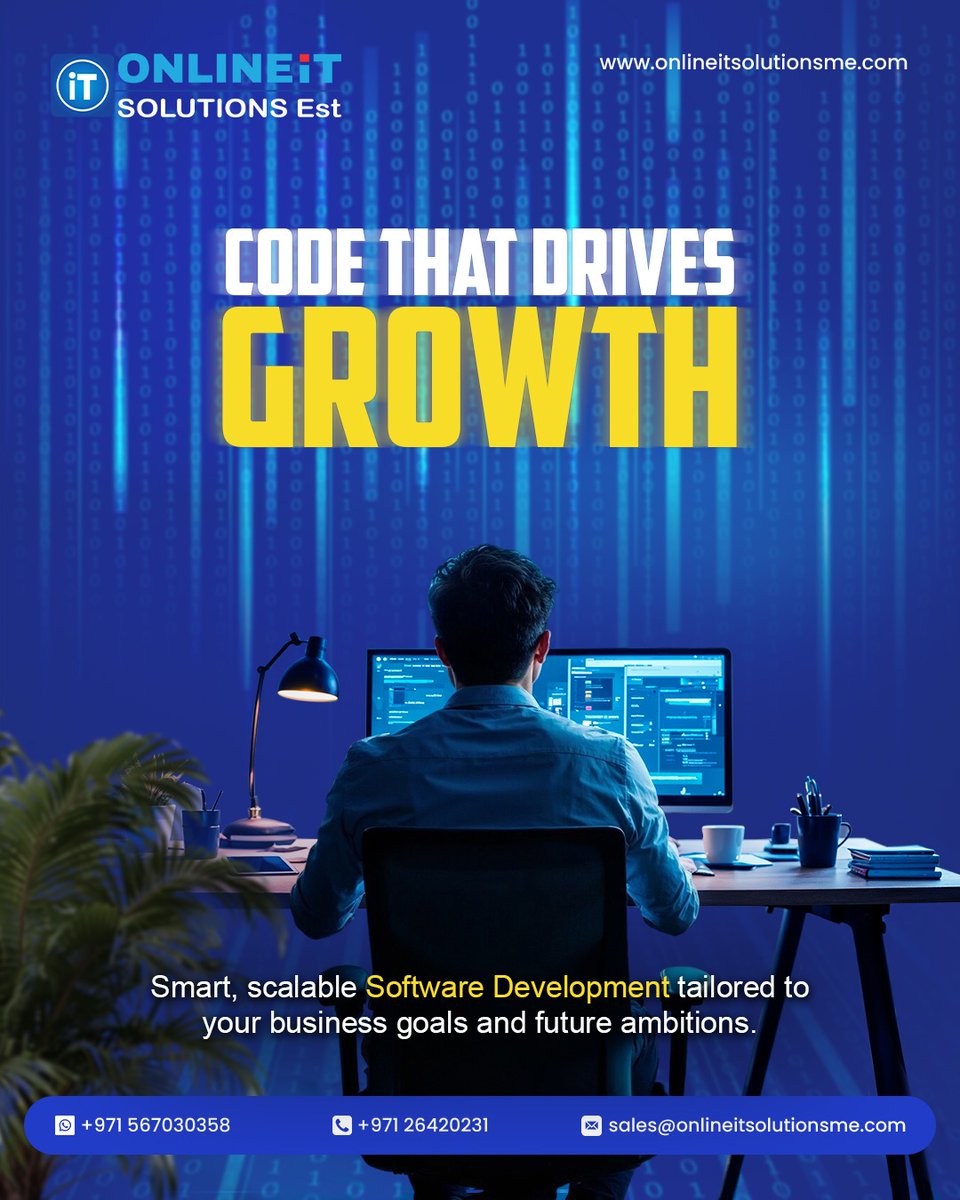 OnlineITUAE's tweet photo. We build custom software that streamlines operations, enhances user experiences, and scales with your business.

Call us at +971 26420231
Call / WhatsApp at +971 567030358
E-mail: sales@onlineitsolutionsme.com
Visit: https://t.co/UJeHgdKIXo
.
.
.
#OnlineITSolutions https://t.co/lB5D3yjECw