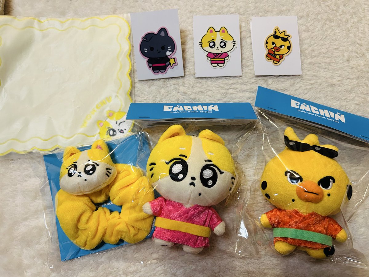 ENChi25184's tweet photo. WONCHUようこそ〜♡
かわいいねかわいいね🥰
左がオンライン、右がポプア購入！
ふわふわポーチがお気に入り！
PU-NIは家族代行🤝
ランダムステッカーもうぉんちゅ引けてよかった🥺
これからよろしくね〜🫶✨

 #ENCHIN   #ENCHINとおでかけ 
 #ENHYPEN  #WONCHU https://t.co/FxcTkKC3rc