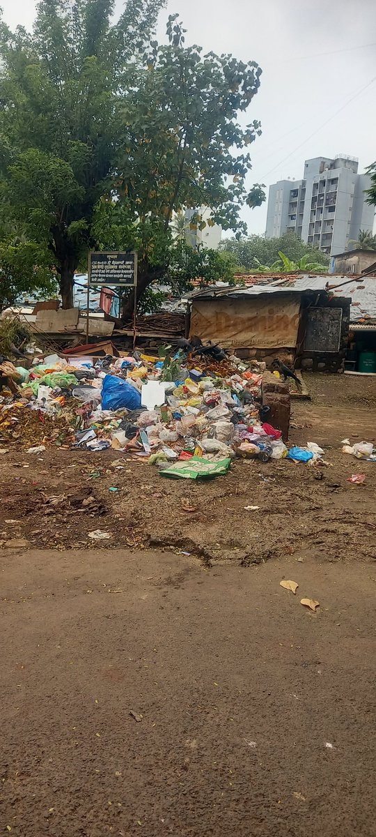 LOKHANDESUDHIR's tweet photo. There is this garbage bin here. They never pick up all their garbage and never spray any medicine on that place. What a great name the Mumbai Municipal Corporation has. But I hope it will remain like that fore
@TawdeRitu 
@mybmc 
@mybmcWardPN 
@Dev_Fadnavis 
@mieknathshinde https://t.co/LwxIVMfxqZ