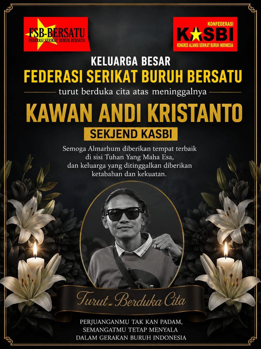 MurtadhoRoy's tweet photo. Aku sdh dengar Andi Peci sakit. Tapi benar2 kaget dapat kabar ia meninggal. Cak Andi yg kukenal adalah org yg jenaka &amp; serius memperjuangkan kelas pekerja. Waktu ketemu terakhir diskusi ttg spiritualitas (jawa) &amp; perjuangan kelas. Aku bersaksi sampean org baik cak! 🥹🥹 https://t.co/7DPzXcDE5v
