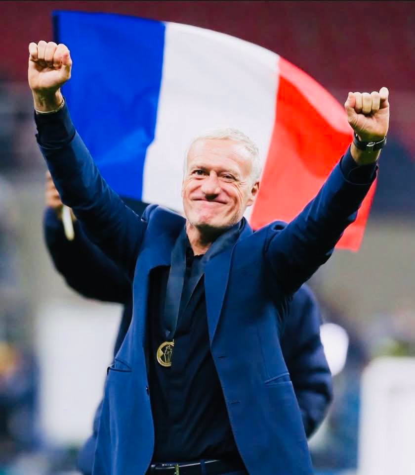 Footballtweet's tweet photo. 🏆 1998: Captain and World Cup winner
🏆 2000: Captain and European Championship winner
🥈 2016: EUROs finalist
🏆 2018: World Cup winner
🏆 2021: Nations League winner
🥈 2022: World Cup finalist
🥉 2024: EUROs semi-finalist
⏳ 2026: World Cup semi-finalist

It might be time to start putting some serious respect on Didier Deschamps’ name ❤️🇫🇷