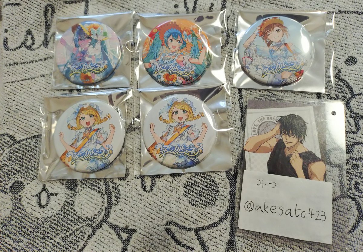 akesato423's tweet photo. 【交換】マジカルミライ 缶バッジ 2026 マジミラ

譲　ミク　リン　MEIKO
求　レン2位

郵送希望ですが同日発送は難しいので、こちらの先送り可能です。
宜しくお願い致します。 https://t.co/J9PSDfYHut