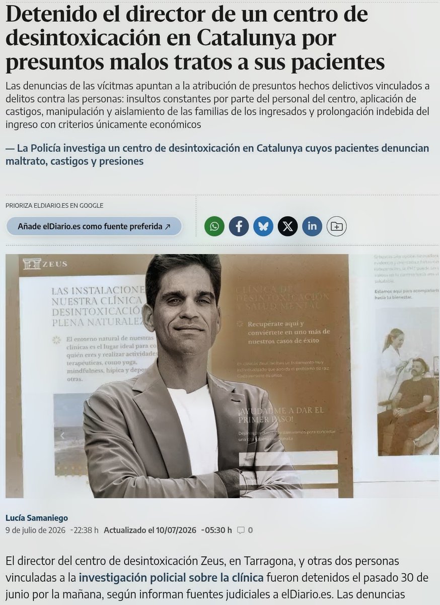 redunecontacto's tweet photo. La Red de Prevención del Sectarismo y del Abuso de la Debilidad (RedUNE), ha acompañado a los expacientes durante meses desde su experiencia denunciando a grupos que ejercen la persuasión coercitiva en personas vulnerables. https://t.co/mfAHTidOq0