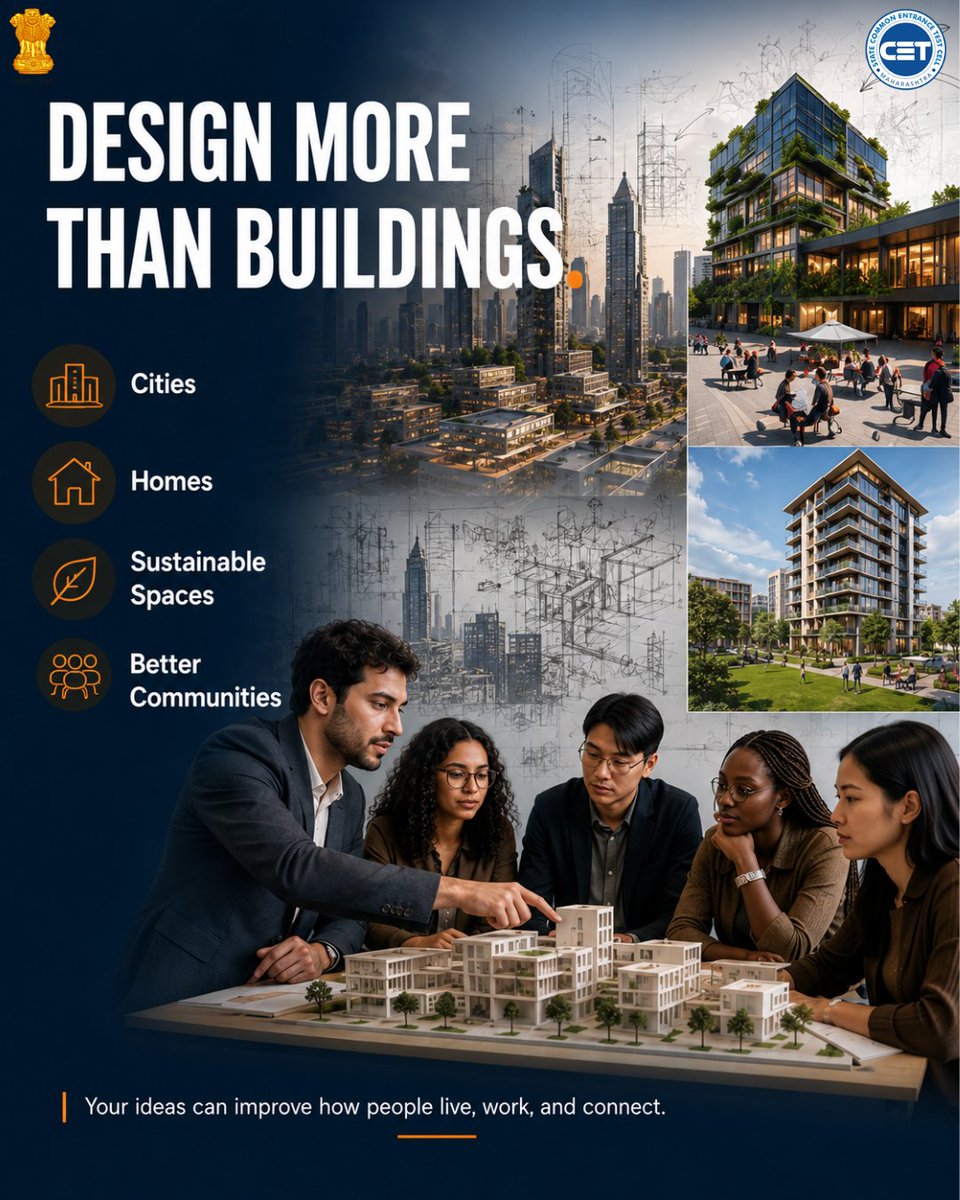 study_in_maha's tweet photo. What if your classroom could shape tomorrow's skyline?
Turn bold ideas into iconic designs. Study B.Arch in Maharashtra and build the future.
Scan the QR &amp; apply now at https://t.co/0CbNL3N3rx
#StudyInMaharashtra #StudyInIndia #Architecture #InternationalStudents #StudyAbroad https://t.co/0IcSnKmSx7