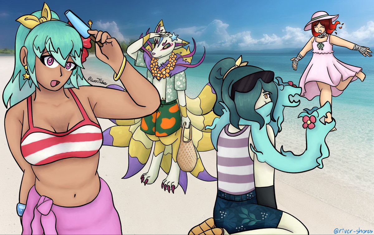 riversh0res's tweet photo. Beach-hime and Friends!!! (w and w/o harsh lighting)

I think blizzaria, kyubi, and Venoct would be great friends!! ٩( 'ω' )و (not including my OC in the back)
#yokaiwatch #妖怪ウォッチ https://t.co/MpP943QKyj