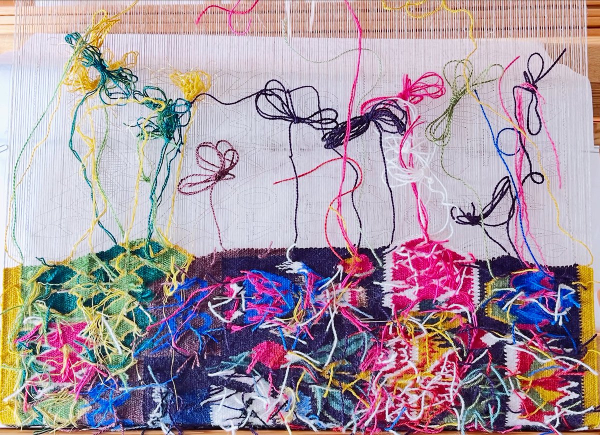 an_textilier's tweet photo. 【#ålderstrappan 】2026.07.10(3,5h)

#フレミッシュ織り #weaving #flamskvävnad #textileart  konsthantverk 人生の階段 https://t.co/xMLpNalkI7